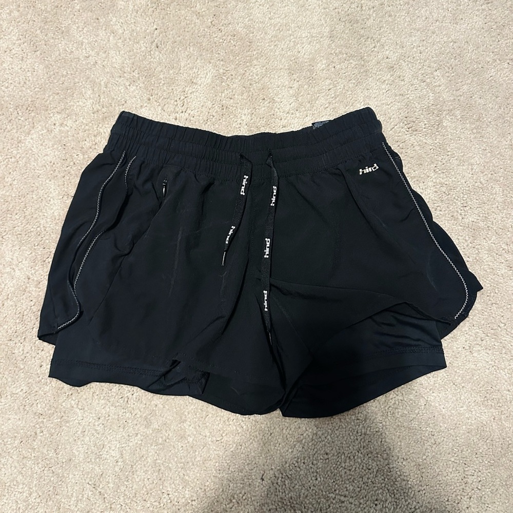 Black Double-Lined Athletic Shorts